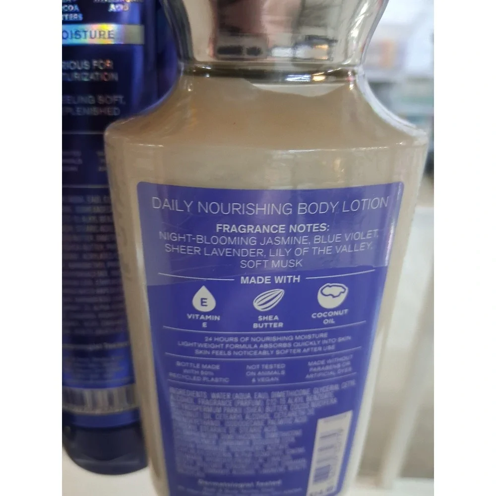 Bath & Body Works Women's Moonlight Path 4pcs Body Mist Cream Wash‎ Lotion Femi